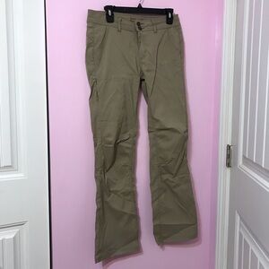 Prana Halle II Pant Size 6 Khaki Convertible Roll Up Hiking Pockets